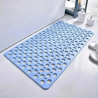 Sollievo Non-Slip Suction Shower Mat with Quick-Drain Design