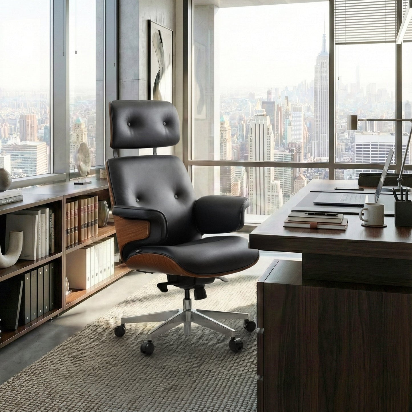 Sollievo Mathias Napa Leather Executive Office Chair
