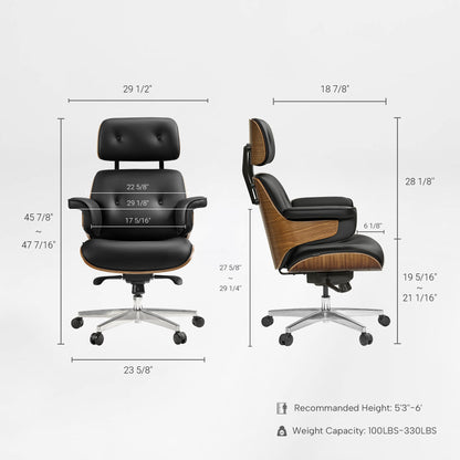 Sollievo Mathias Napa Leather Executive Office Chair