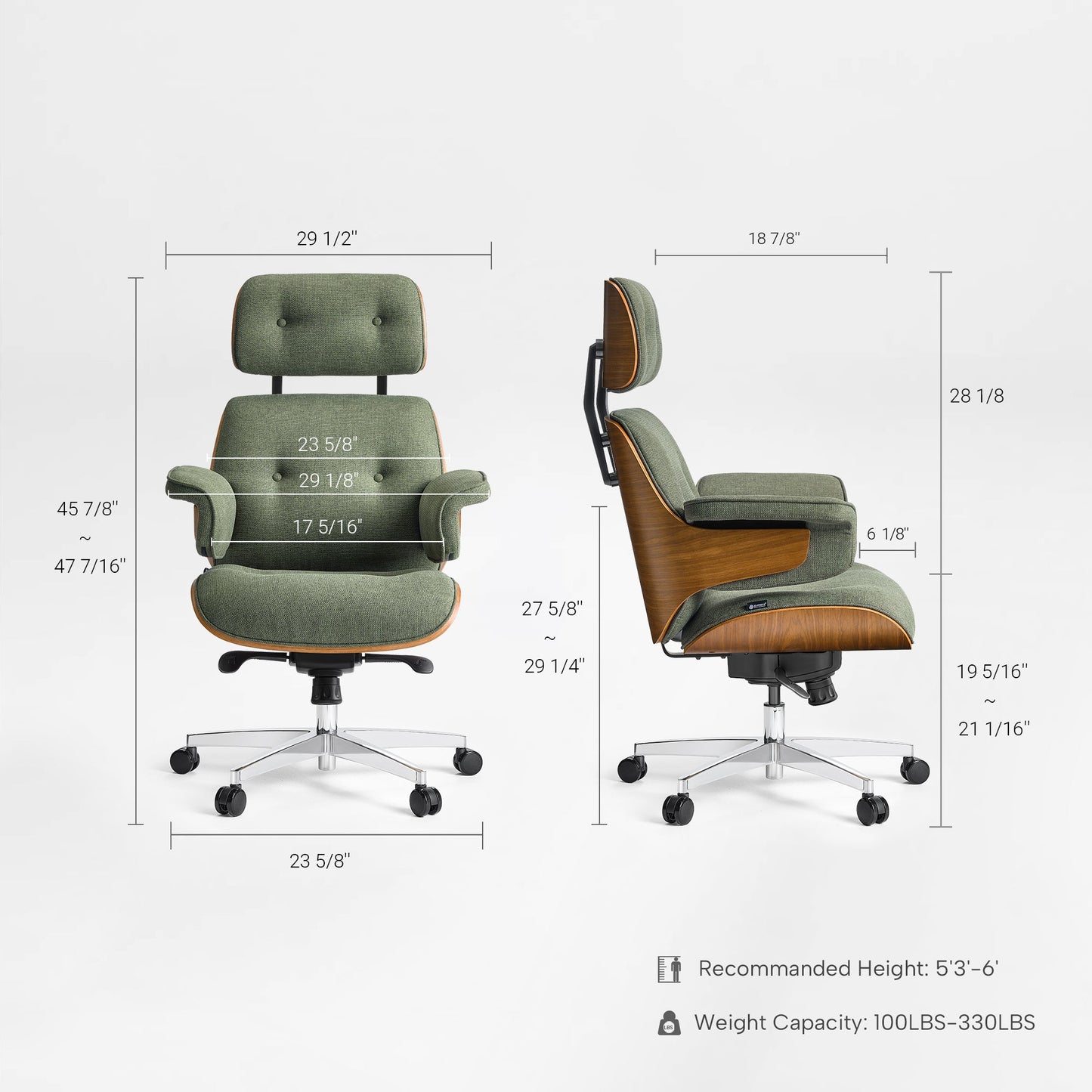 Sollievo Mathias Napa Leather Executive Office Chair