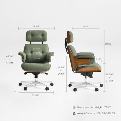 Sollievo Mathias Napa Leather Executive Office Chair