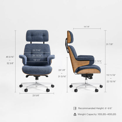 Sollievo Mathias Napa Leather Executive Office Chair