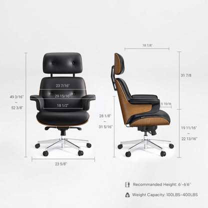 Sollievo Mathias Napa Leather Executive Office Chair