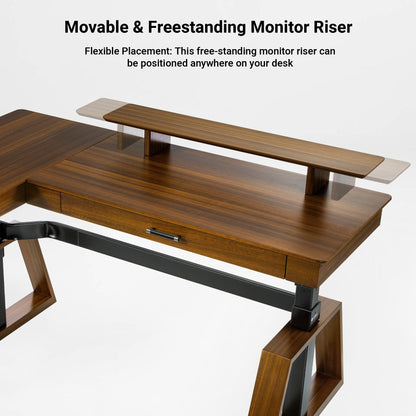 Sollievo Ark Pro L-Shaped Standing Desk (63x23)