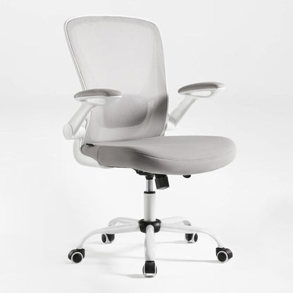 Onyx Ergonomic Office Chair With White Mesh Back, Ergonomic Design for Home Office.