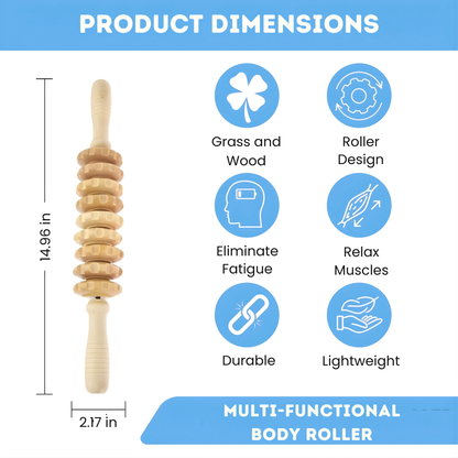 Sollievo Handheld Wood Massage Roller