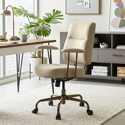 Sollievo Becky Vintage-Inspired Home Office Chair