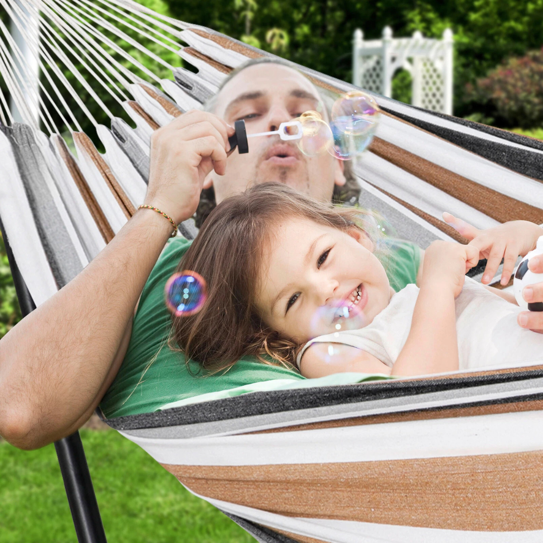 Sollievo Heavy-Duty 9FT Hammock with Stand