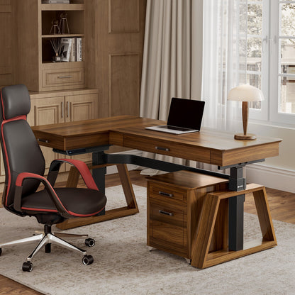 Sollievo Ark Pro L-Shaped Standing Desk (63x23)