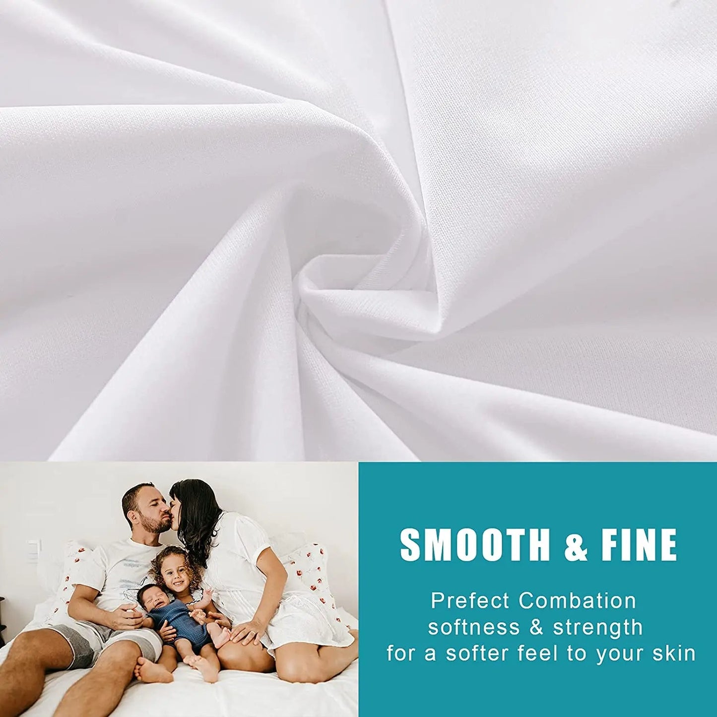Sollievo Zippered Waterproof Pillow Protector