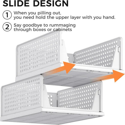 Sollievo Stackable Closet Organizer Bin