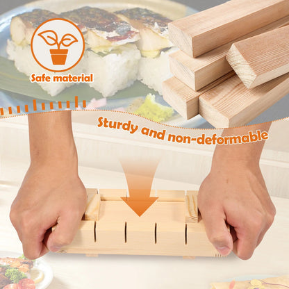 Sollievo Handcrafted Wooden Sushi Maker Press Mold