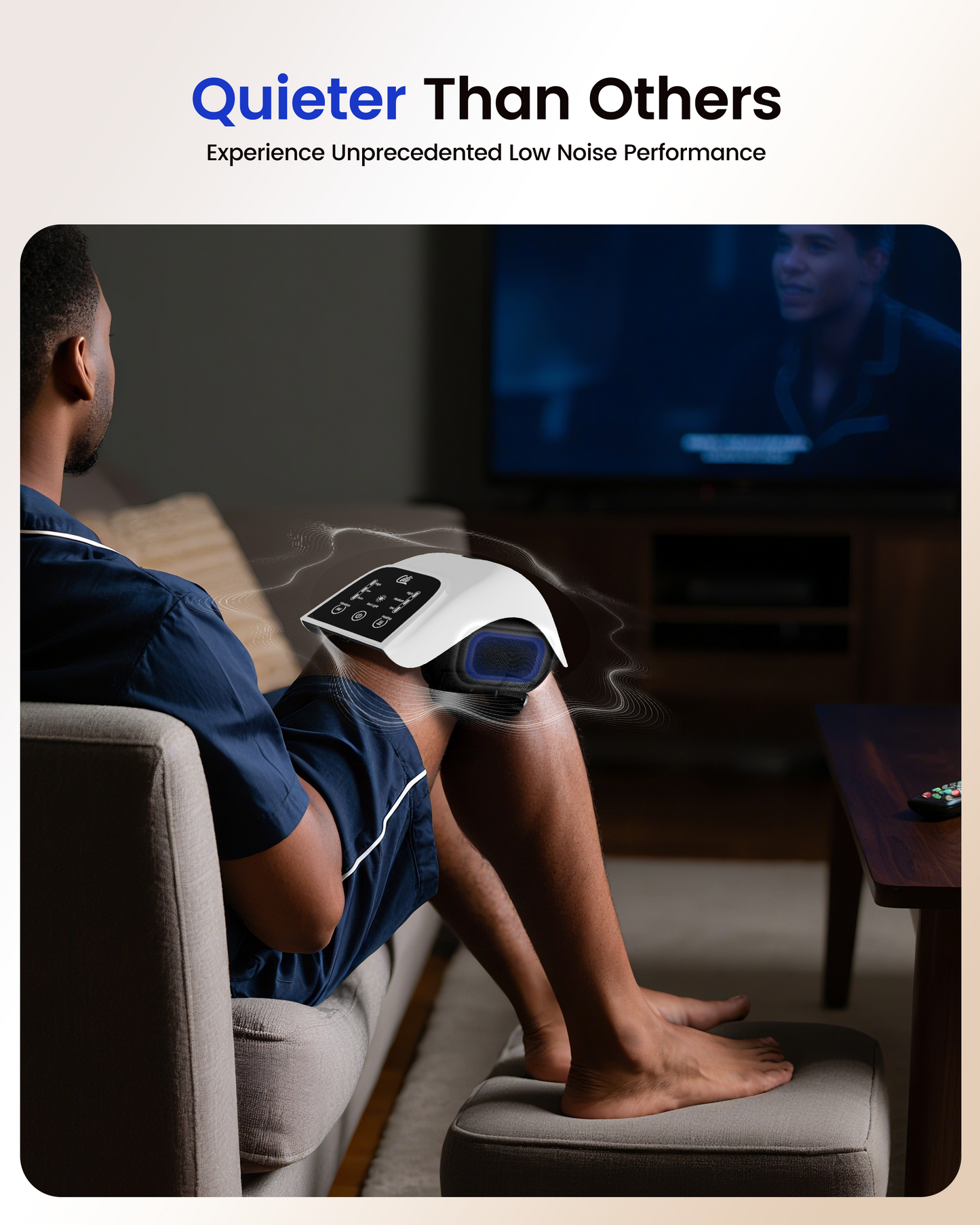 Sollievo Cordless Knee Wrap with Heat, Vibration & LED Light