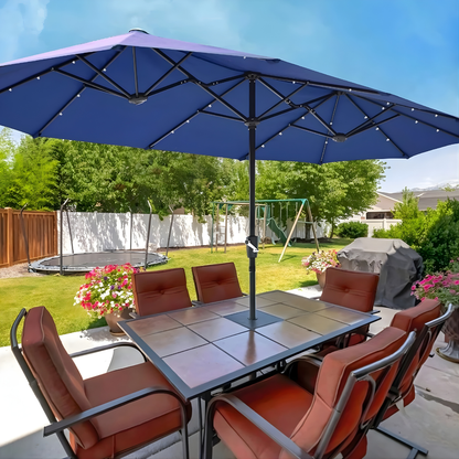 Sollievo 13ft Solar LED Patio Umbrella