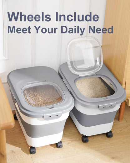 Sollievo Foldable Rolling Food Storage Container