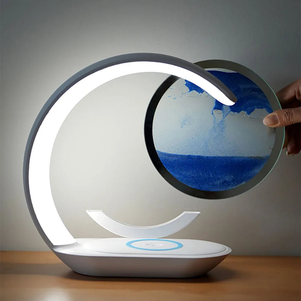 Sollievo 3D Sand Art Lamp with Wireless Charger