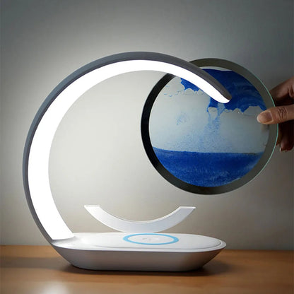 Sollievo 3D Sand Art Lamp with Wireless Charger