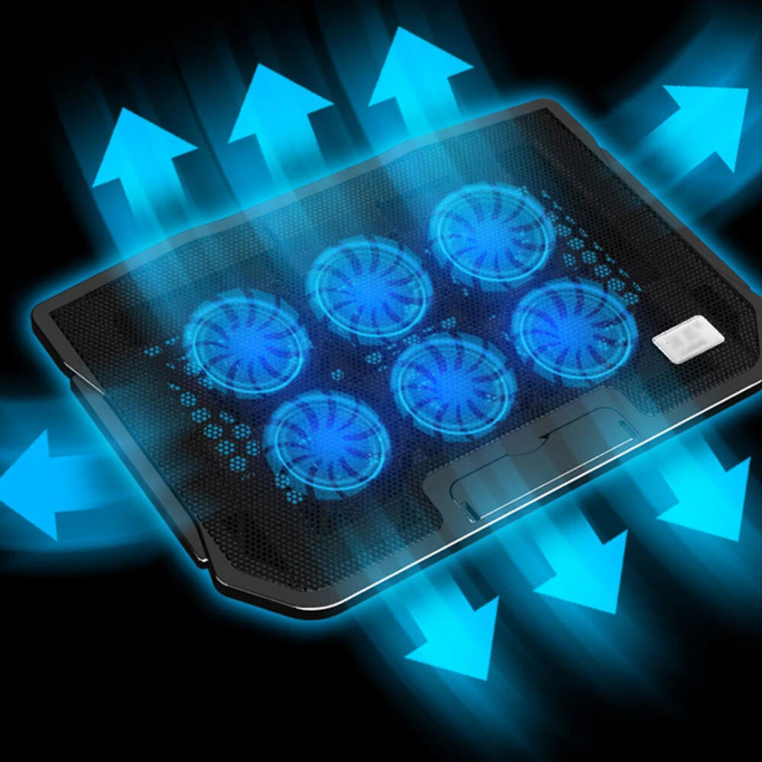 Sollievo 6-Fan Laptop Cooling Pad