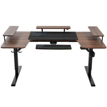 Sollievo U-Shaped Standing Desk with Accessories Set (74x23)