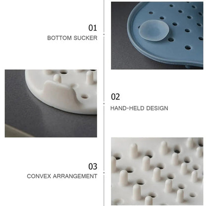 Sollievo Anti-Clog Spiral Shower Drain Hair Catcher
