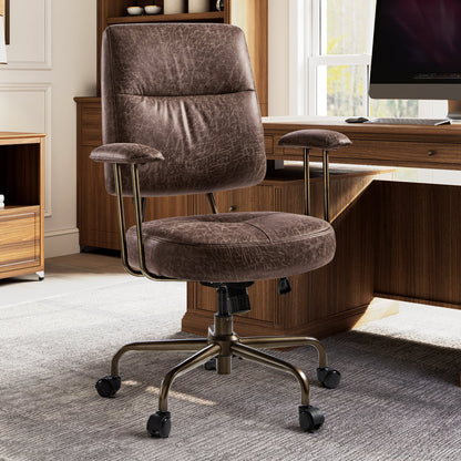 Sollievo Becky Vintage-Inspired Home Office Chair