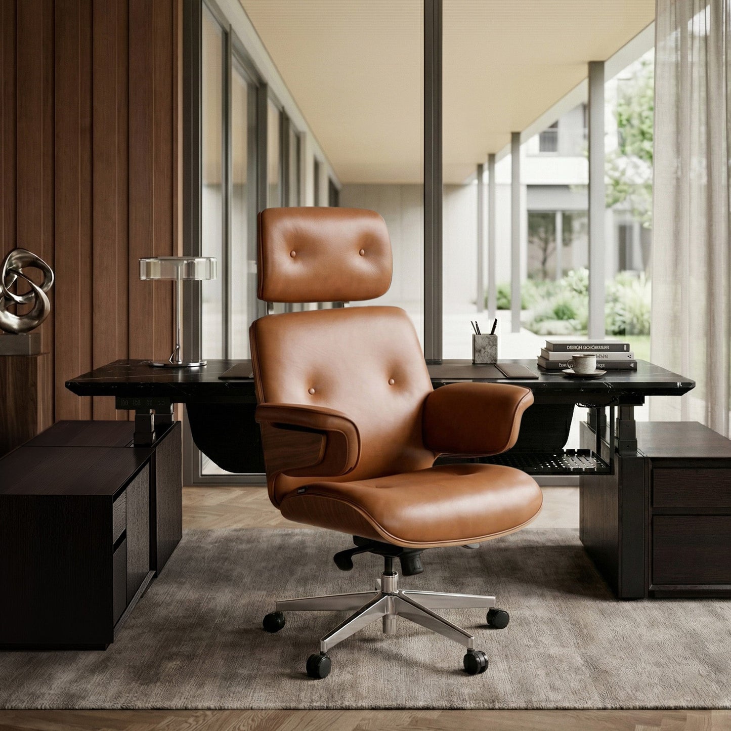 Sollievo Mathias Napa Leather Executive Office Chair
