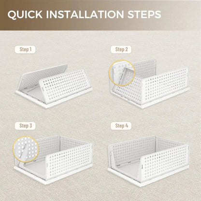 Sollievo Stackable Closet Organizer Bin