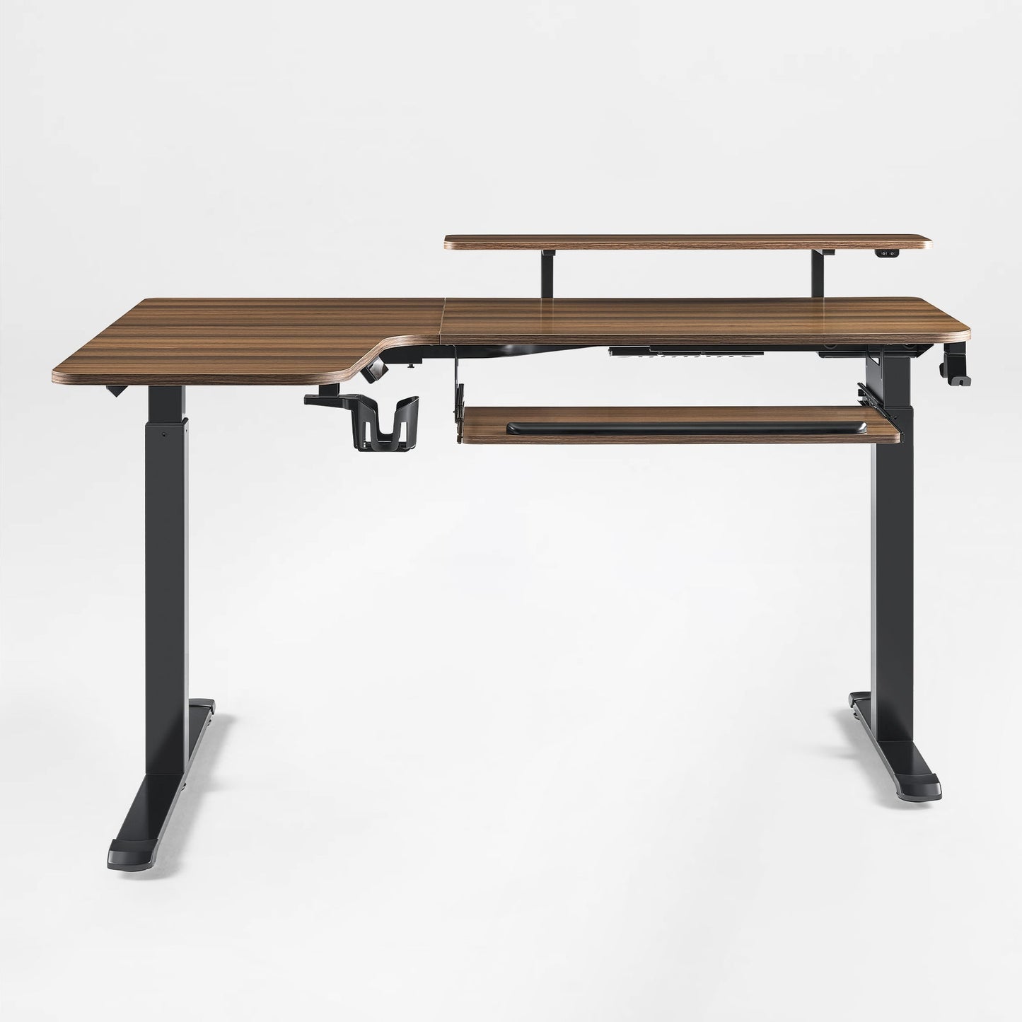 Sollievo L-Shaped Standing Desk with Accessories Set (60x23)
