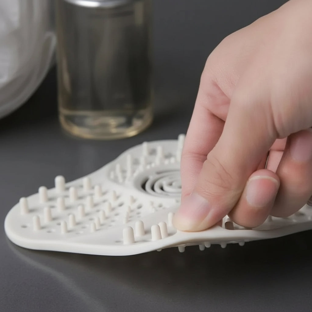 Sollievo Anti-Clog Spiral Shower Drain Hair Catcher