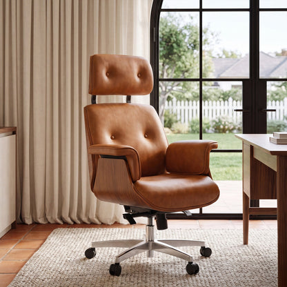 Sollievo Mathias Napa Leather Executive Office Chair