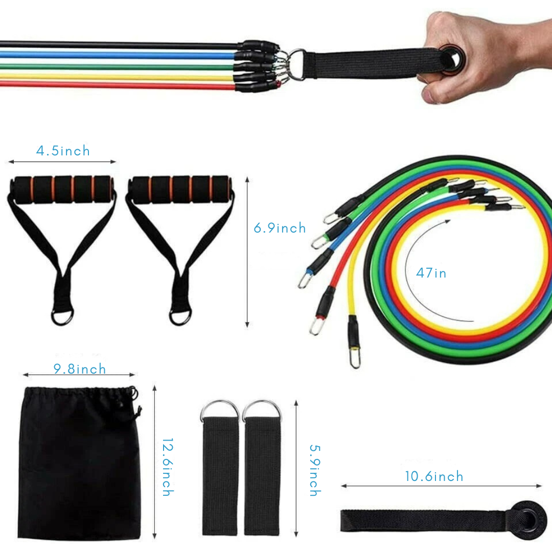 Sollievo 11PC Resistance Bands Set