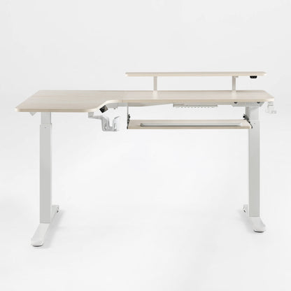 Sollievo L-Shaped Standing Desk with Accessories Set (60x23)