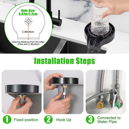 Sollievo High-Pressure Sink Cup Rinser