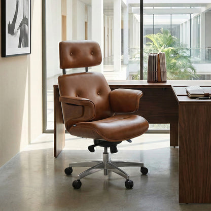 Sollievo Mathias Napa Leather Executive Office Chair