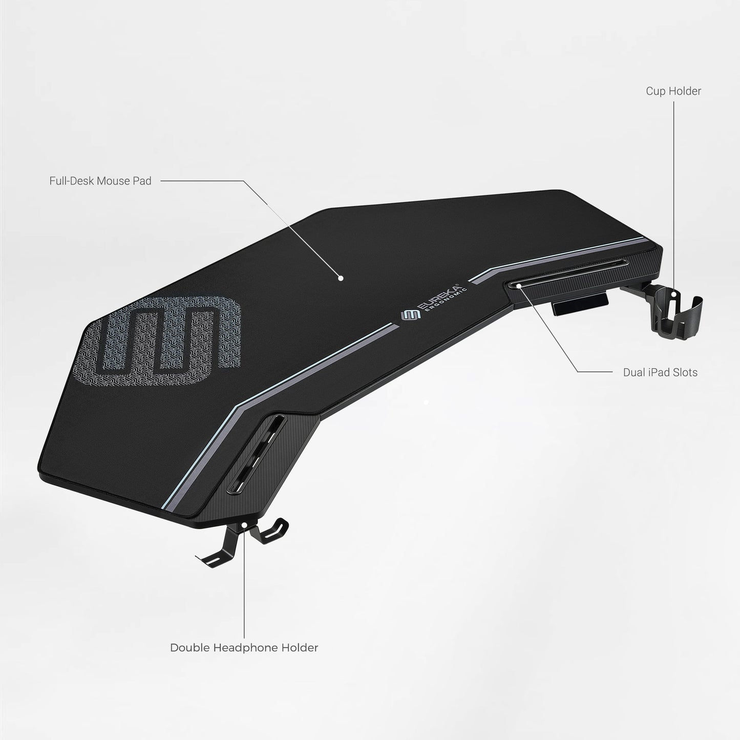 Sollievo Aero Pro Wing-Shaped Standing Desk, 63" x 23"