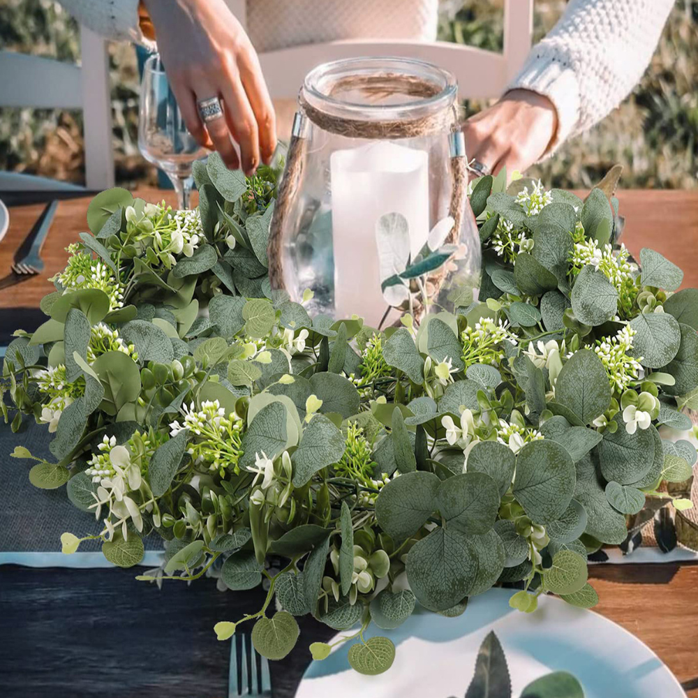 Sollievo Faux Eucalyptus Garland