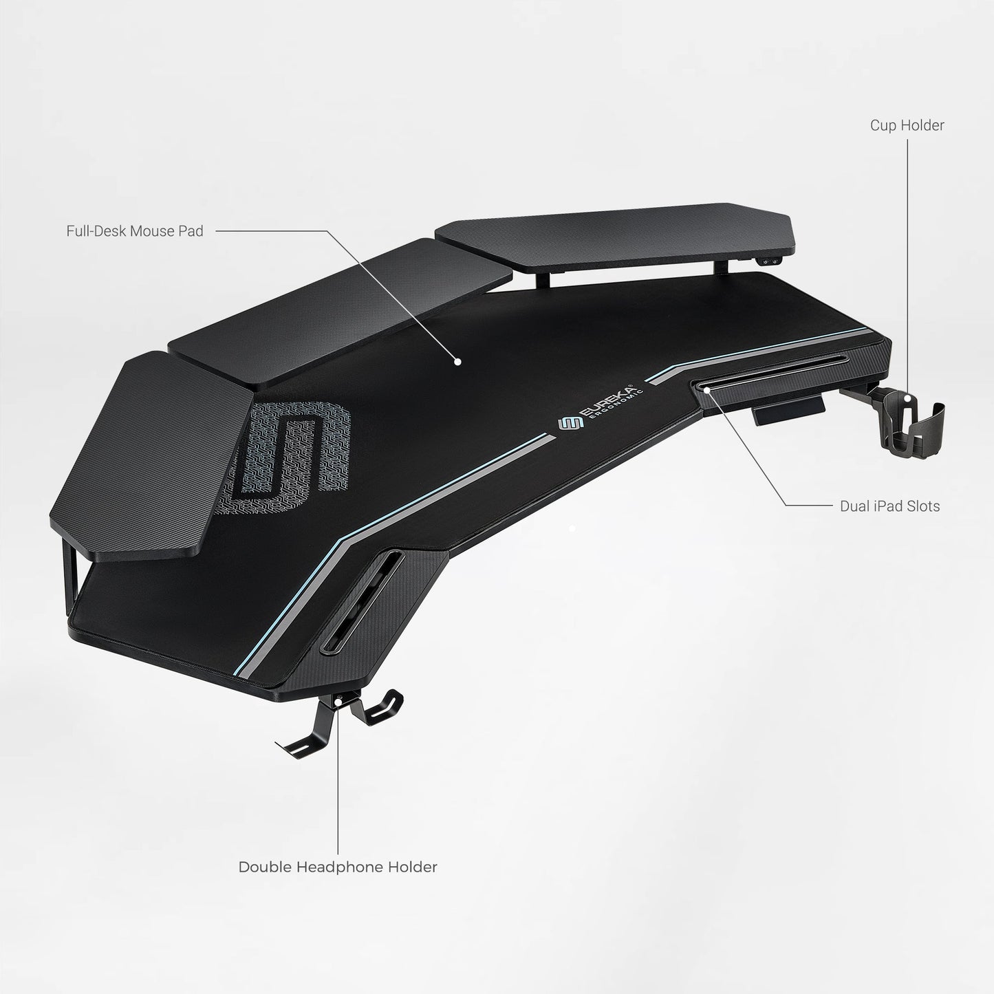 Sollievo Aero Pro Wing-Shaped Standing Desk, 63" x 23"