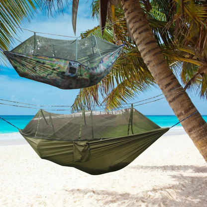 Sollievo Rugged Camping Hammock with Mosquito Net