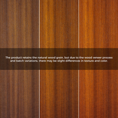 Dark Walnut Wood Grain Sample for 19 File Storage Cabinet, Showcasing Natural Wood Patterns and Color Variations.