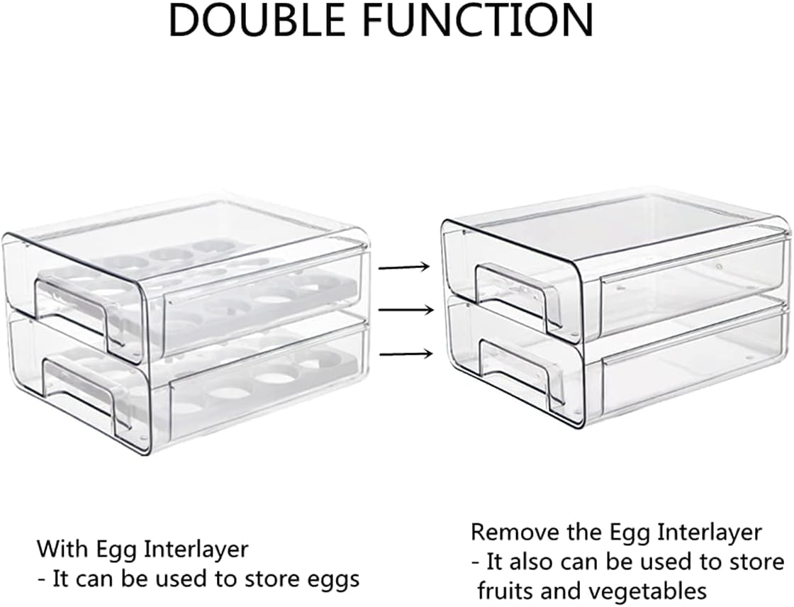 Sollievo Egg Storage Container for Fridge