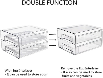 Sollievo Egg Storage Container for Fridge