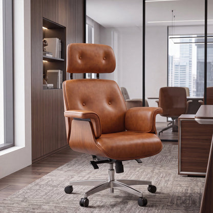 Sollievo Mathias Napa Leather Executive Office Chair