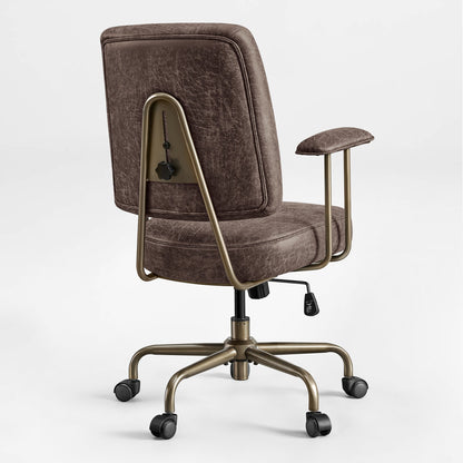 Sollievo Becky Vintage-Inspired Home Office Chair