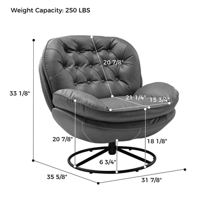 Modern Swivel Lounge Chair dimension