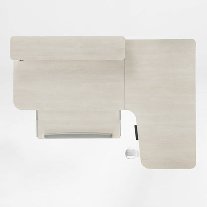 Sollievo L-Shaped Standing Desk with Accessories Set (60x23)