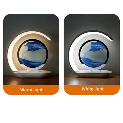 Sollievo 3D Sand Art Lamp with Wireless Charger