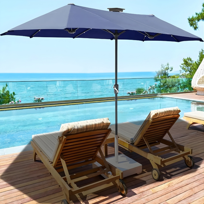 Sollievo 13ft Solar LED Patio Umbrella