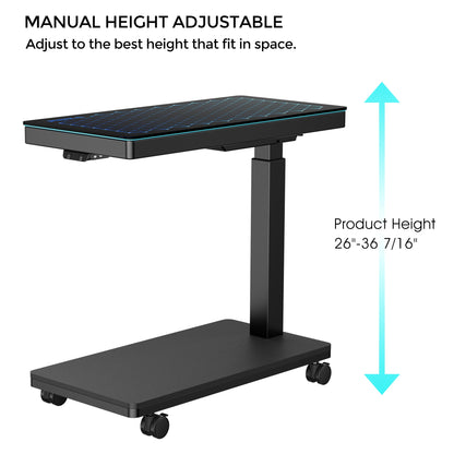 Sollievo Height-Adjustable Illuminated Panel CPU Cart