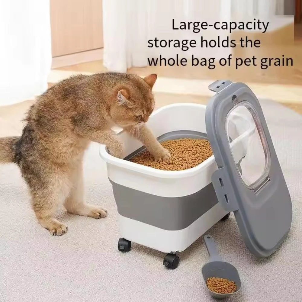 Sollievo Foldable Rolling Food Storage Container