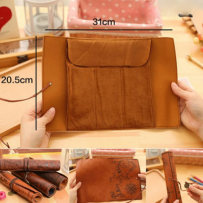 Sollievo Roll-Up Leather Pencil Case